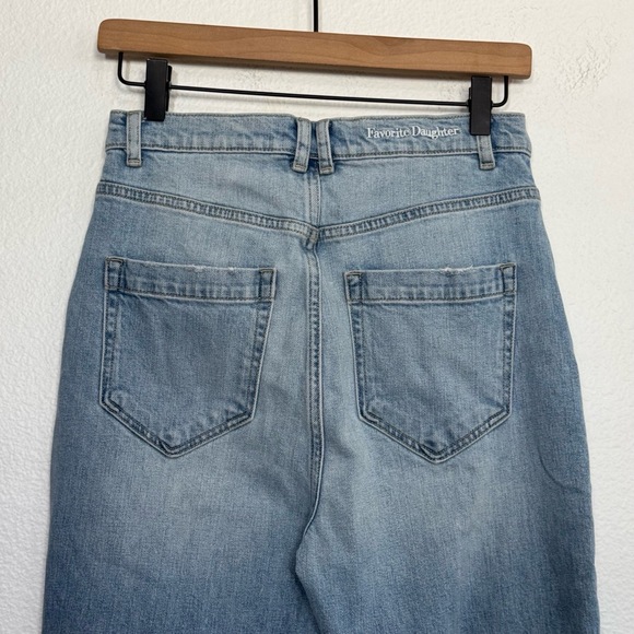 Favorite Daughter Light Wash Distressed‎ Super High Rise Jeans Size2 28 - Picture 3 of 9
